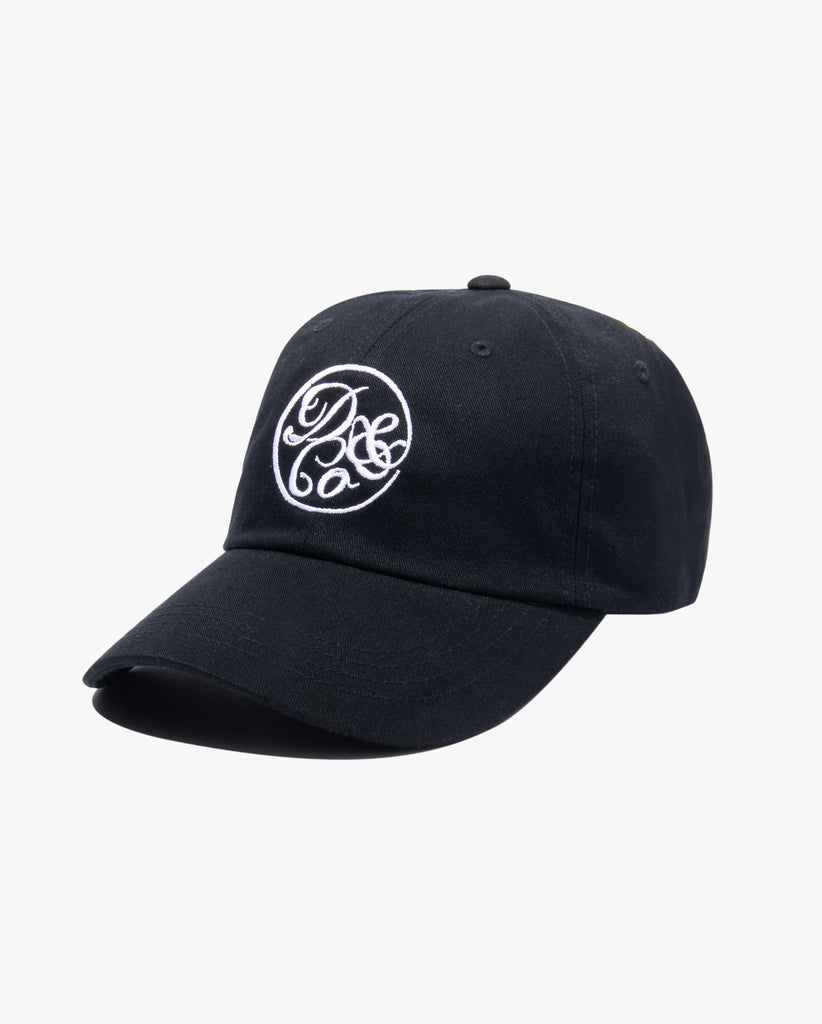 black hat with death & co. in circle design