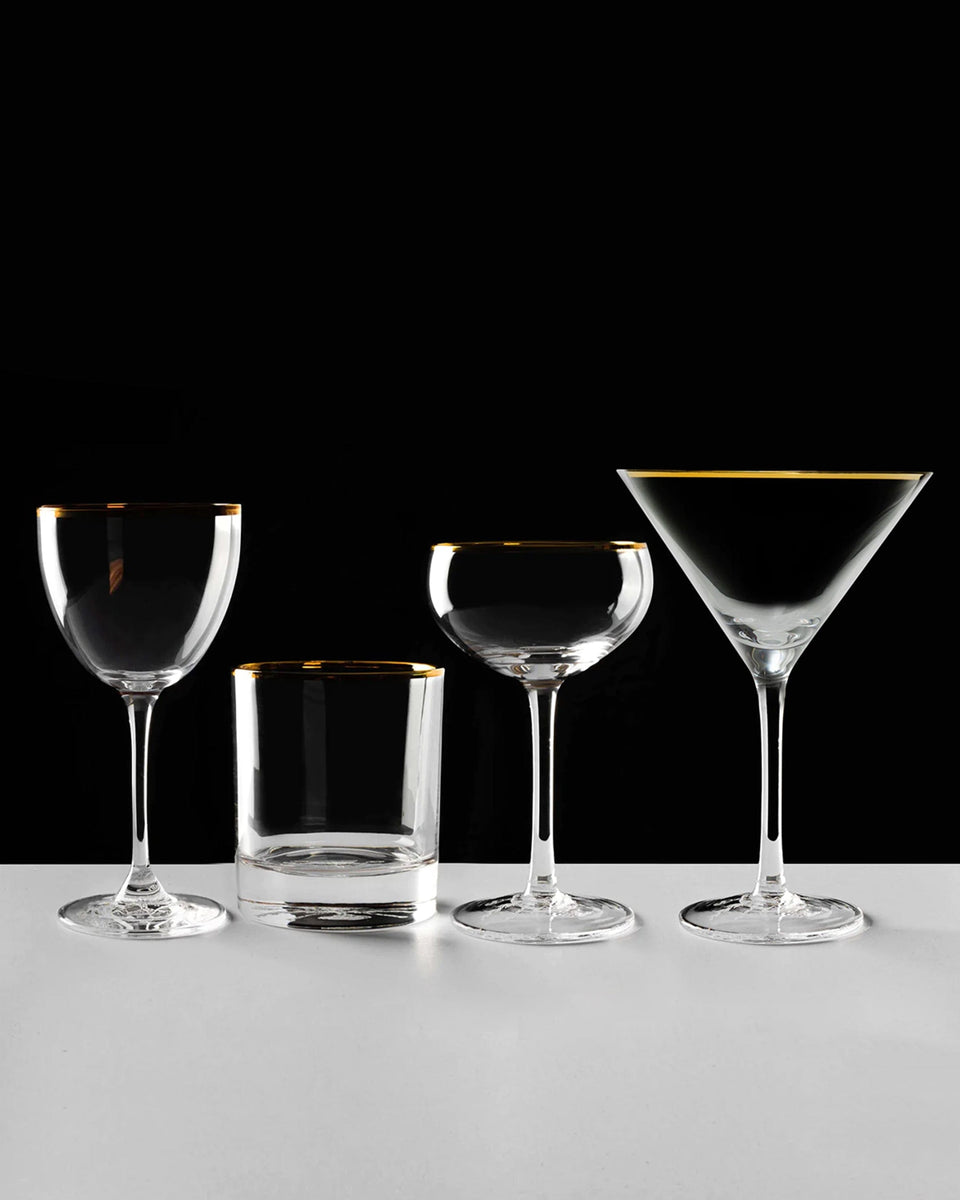 Gold Rim Glassware Bundle – Death & Co Market