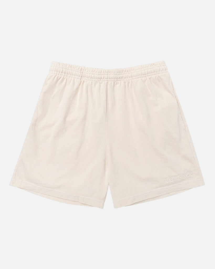 APPAREL Garment-Dyed Jersey Gym Shorts (Crème)