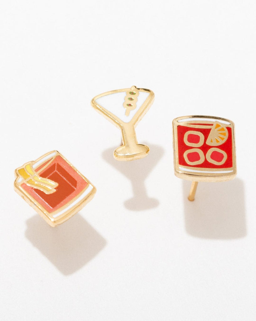 ACCESSORIES Death & Co X Larissa Loden Old-Fashioned Stud Earrings (set of 2)