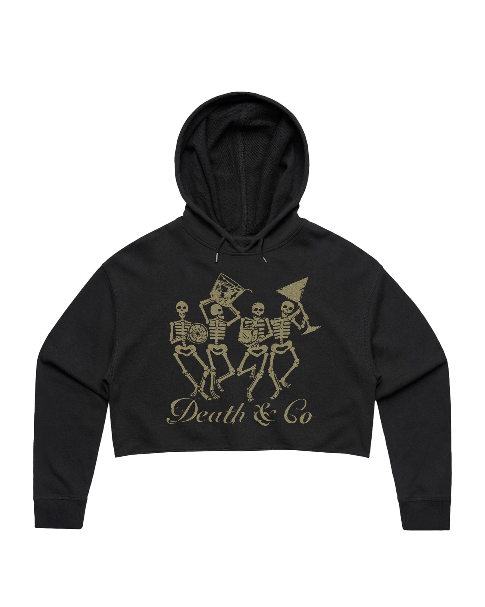 Dancing Skeletons Cropped Hoodie