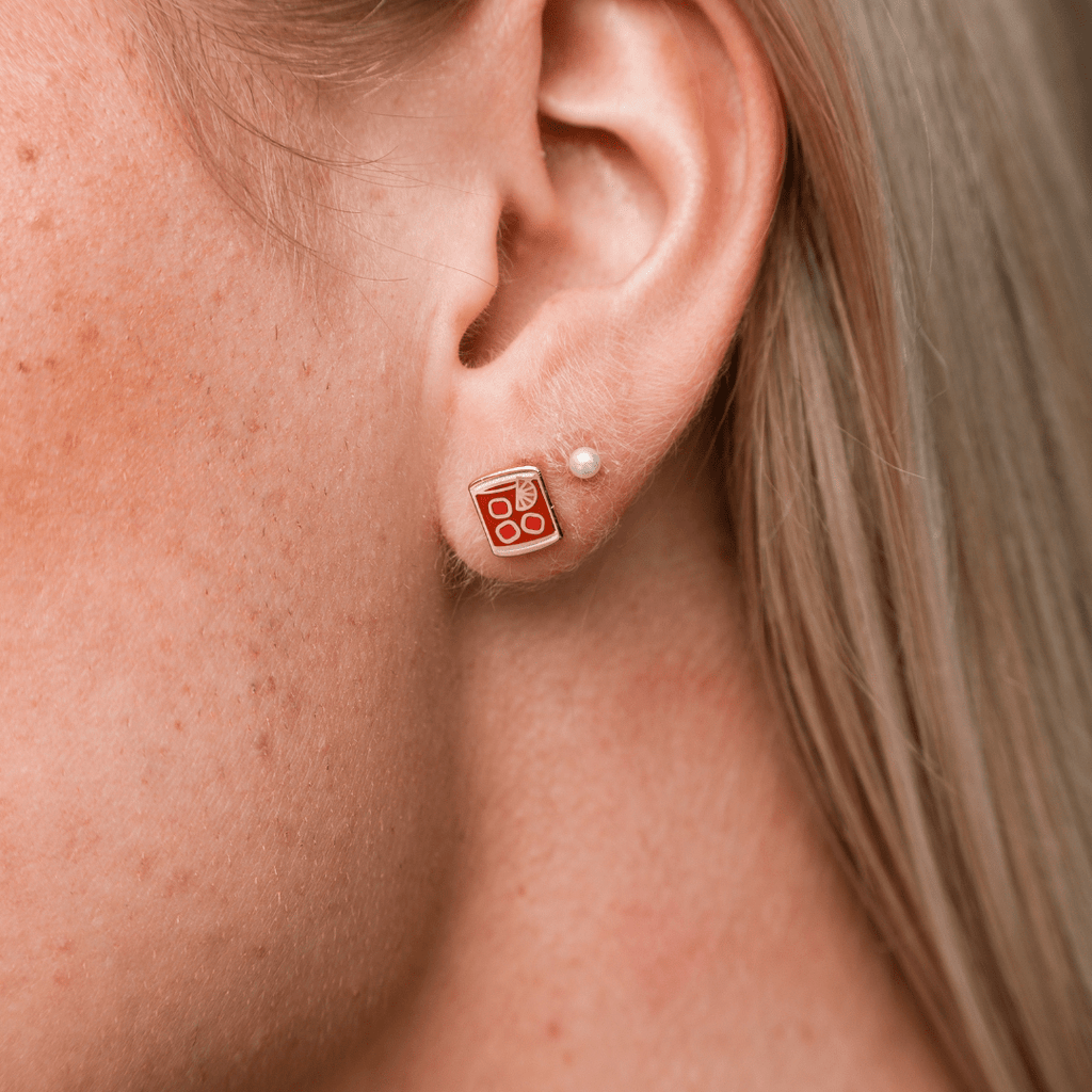 ACCESSORIES Death & Co x Larissa Loden Negroni Stud Earrings (Set of 2)