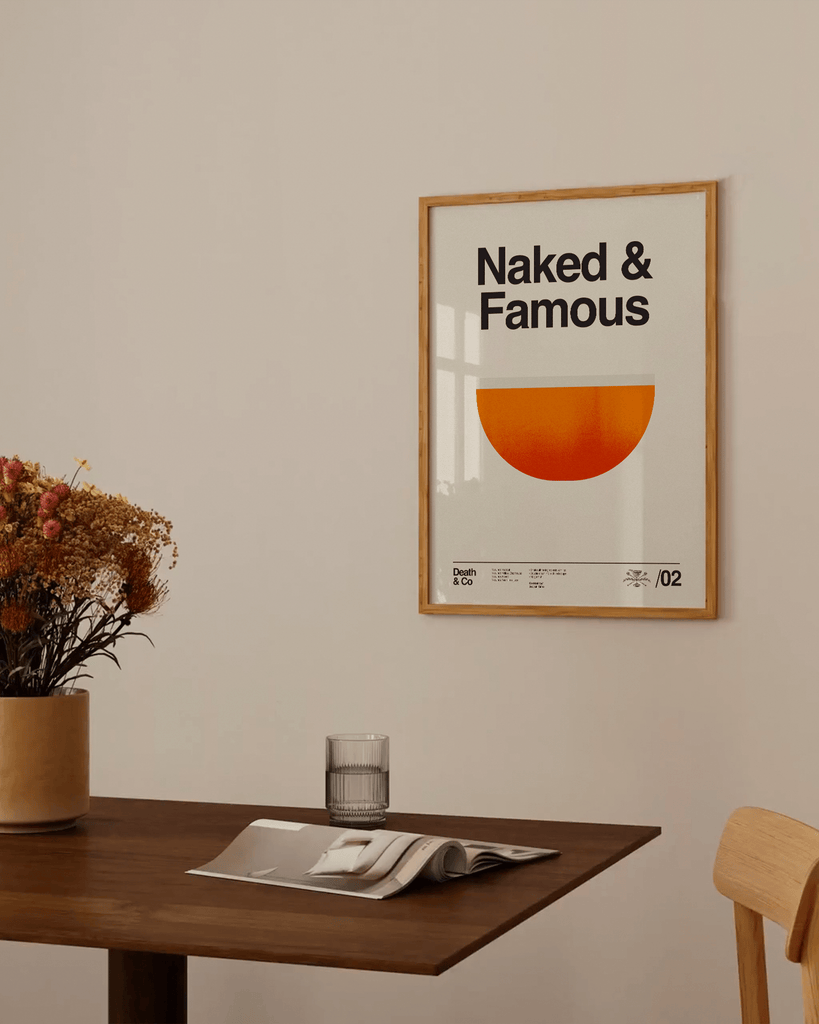 WALL ART Death & Co x Sandgrain Studio Naked & Famous Poster