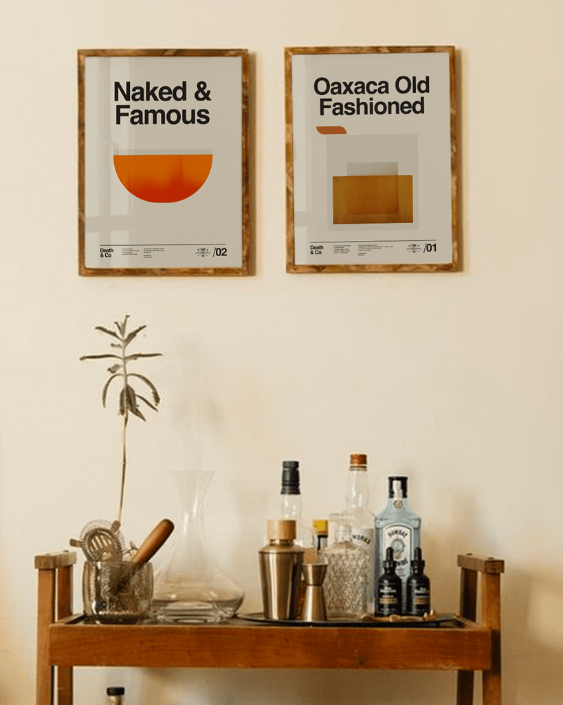 WALL ART Death & Co x Sandgrain Studio Naked & Famous Poster