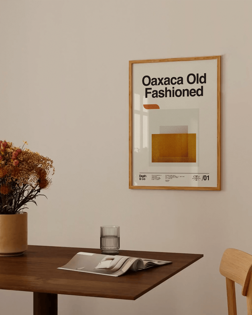 WALL ART Death & Co x Sandgrain Studio Oaxaca Old-Fashioned Poster