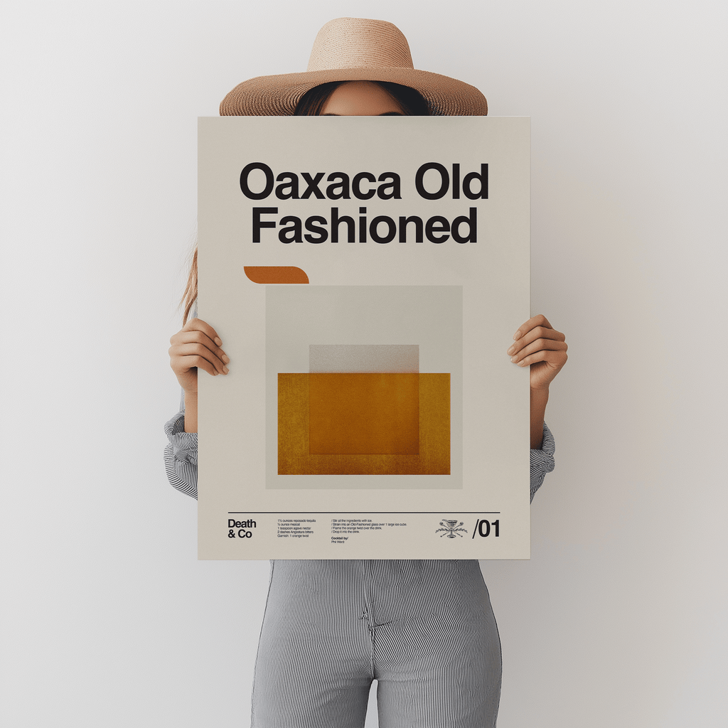 WALL ART Death & Co x Sandgrain Studio Oaxaca Old-Fashioned Poster