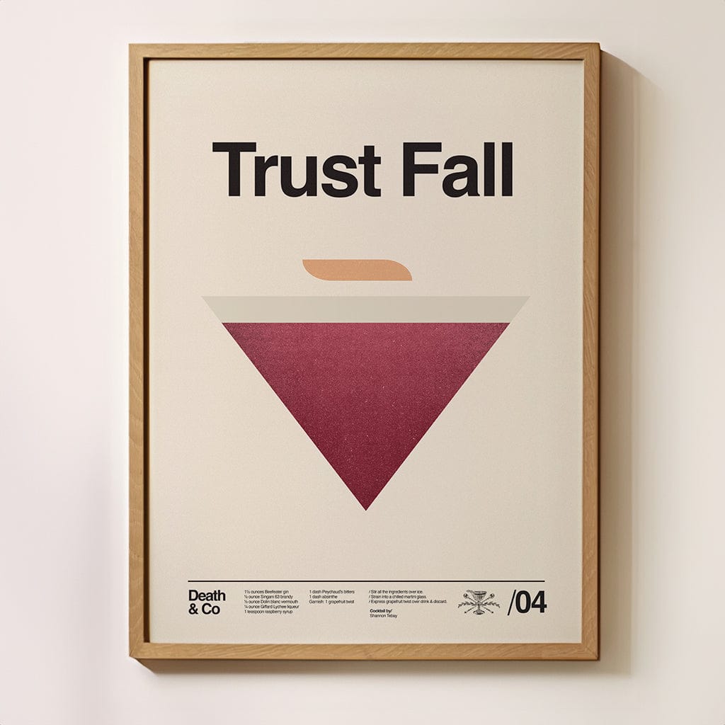 WALL ART Death & Co x Sandgrain Studio Trust Fall Poster