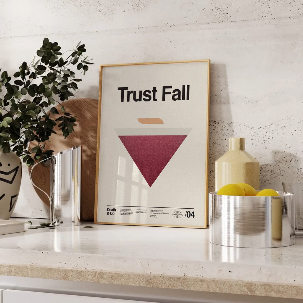 WALL ART Death & Co x Sandgrain Studio Trust Fall Poster