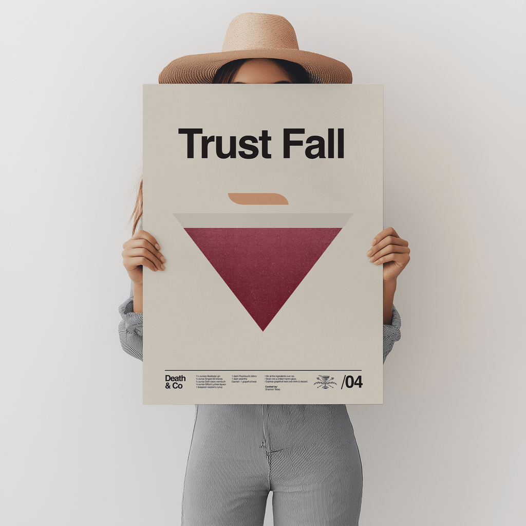 WALL ART Death & Co x Sandgrain Studio Trust Fall Poster