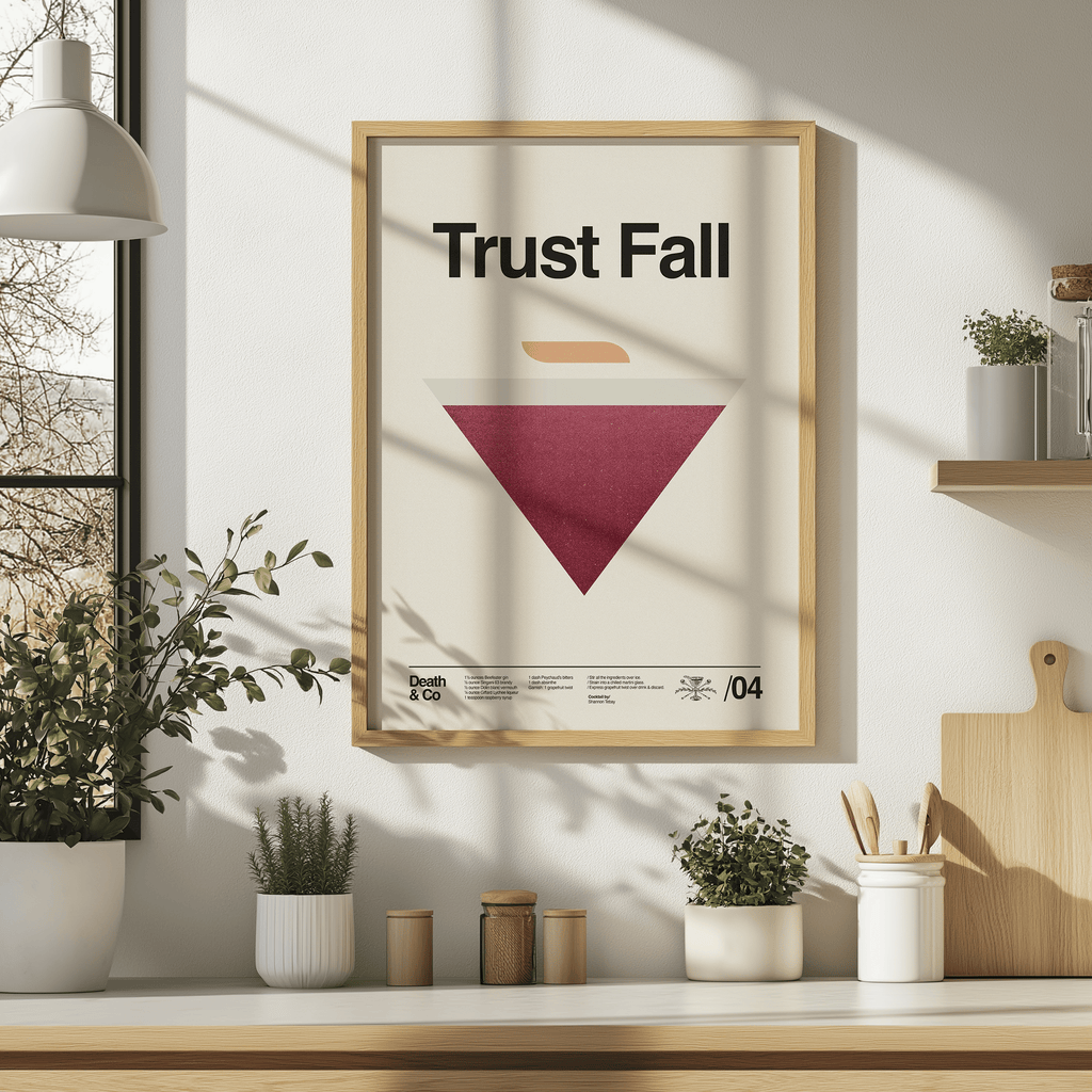 WALL ART Death & Co x Sandgrain Studio Trust Fall Poster