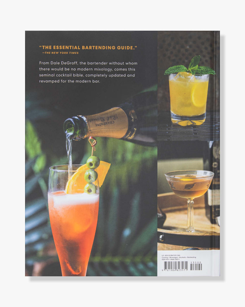 back of The New Craft of the Cocktail by Dale DeGroff