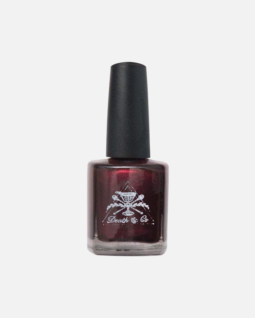 death & co. x death valley nails red metallic nail polish 