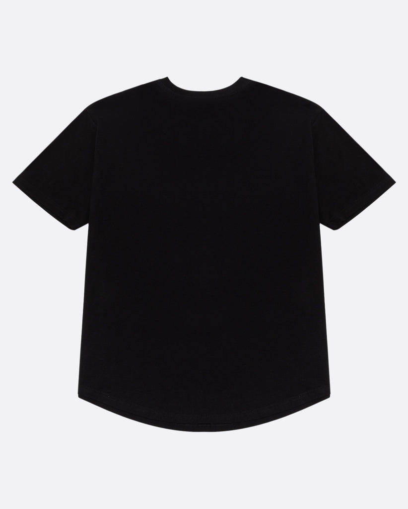 plain black back of t-shirt