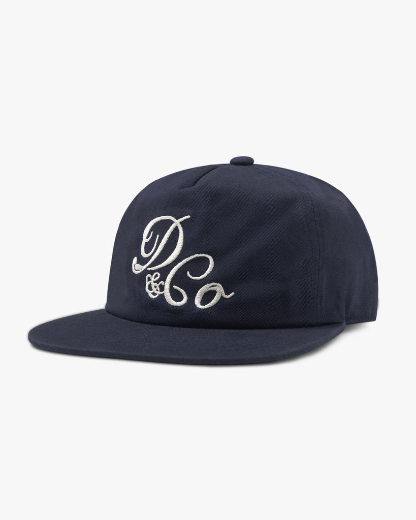 navy hat with Embroidered Death & Co logo
