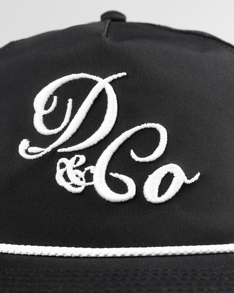 close up of death & co. logo