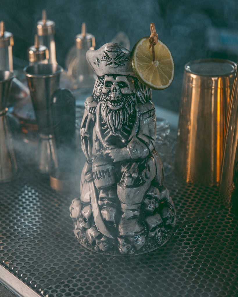 pirate mug on bar top