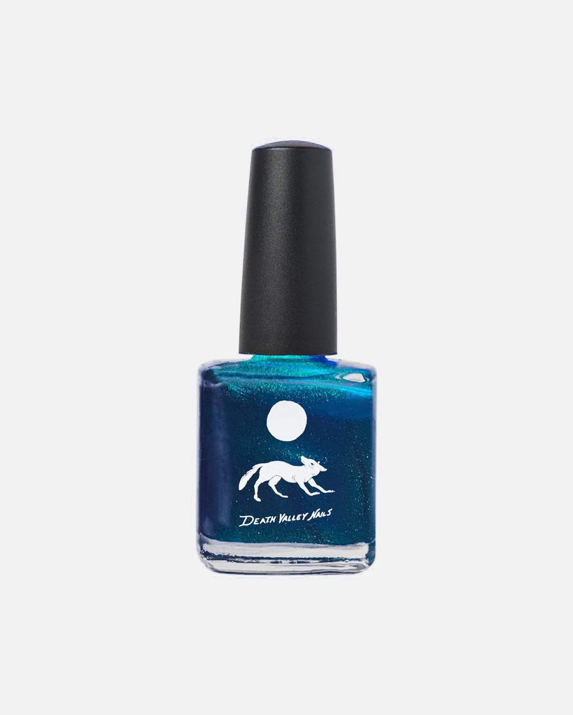 death valley nails metallic blue nail polish 